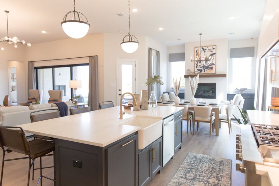 Representative furnished interior of a home built from the 6011 by Tradition Homes in Mustang Lakes, McKinney (Image 16).