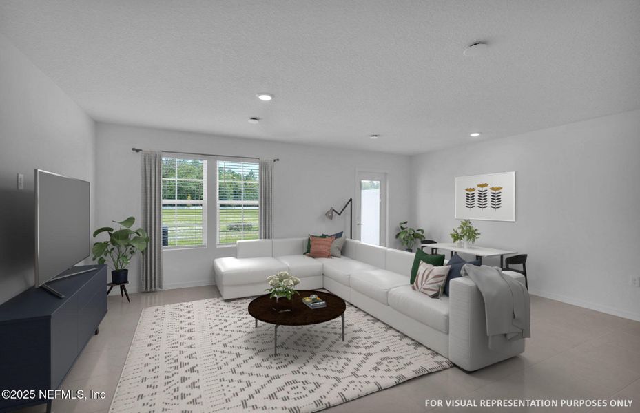 Furnished interior view inside a new home in , Jacksonville (Image 9).