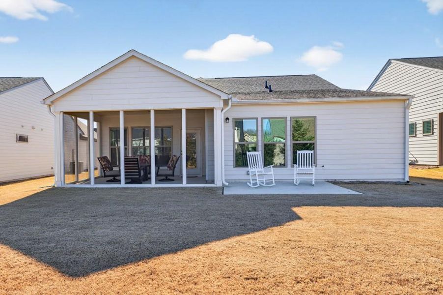 Exterior details and patio area of a home in Del Webb Chateau Elan, Hoschton (Image 4). Exterior details and patio area of a home in Del Webb Chateau Elan, Hoschton (Image 4).