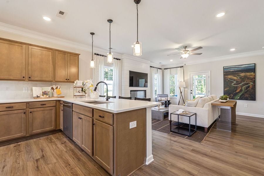 Furnished interior view inside a new home in Lemon Springs Estates, Sanford (Image 5).
