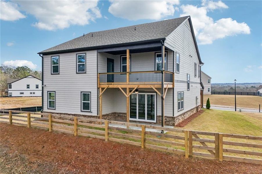 Exterior details and patio area of a home in Tiberon Woods, Cumming (Image 4). Exterior details and patio area of a home in Tiberon Woods, Cumming (Image 4).