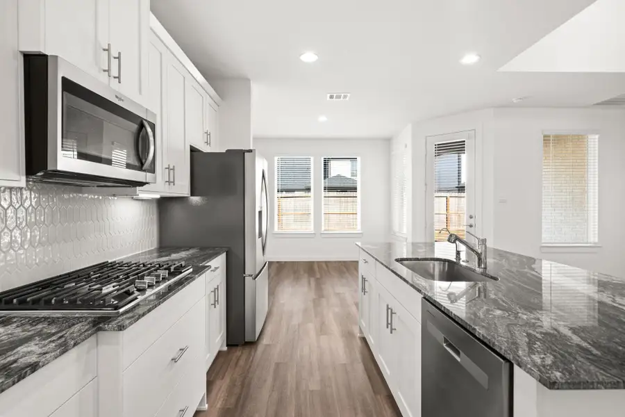 Furnished interior view inside a new home in Harvest Green, Richmond (Image 7). Furnished interior view inside a new home in Harvest Green, Richmond (Image 7).