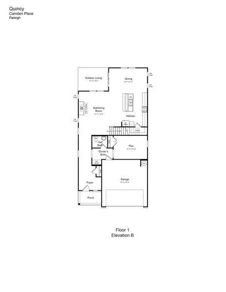 2D floor plan layout of this home in Camden, Angier, NC (Image 2). 2D floor plan layout of this home in Camden, Angier, NC (Image 2).