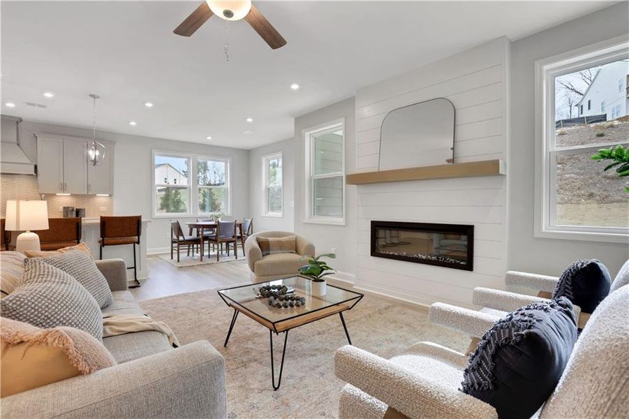 Furnished interior view inside a new home in Hopewell Reserve, Cumming (Image 35).