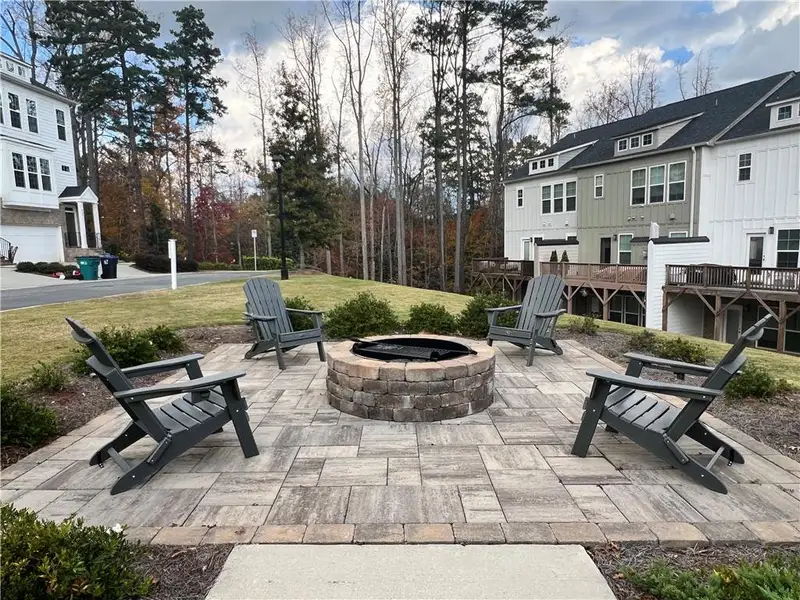 Exterior details and patio area of a home in , Buford (Image 3).