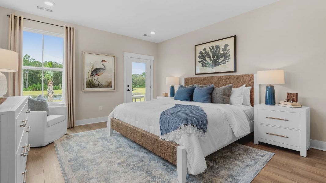 The Summit primary suite offers a spacious retreat with comfort and style. The Summit primary suite offers a spacious retreat with comfort and style.