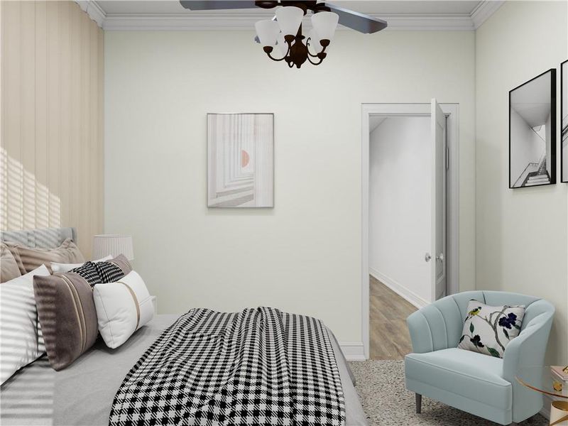 Furnished interior view inside a new home in , Cumming (Image 51).