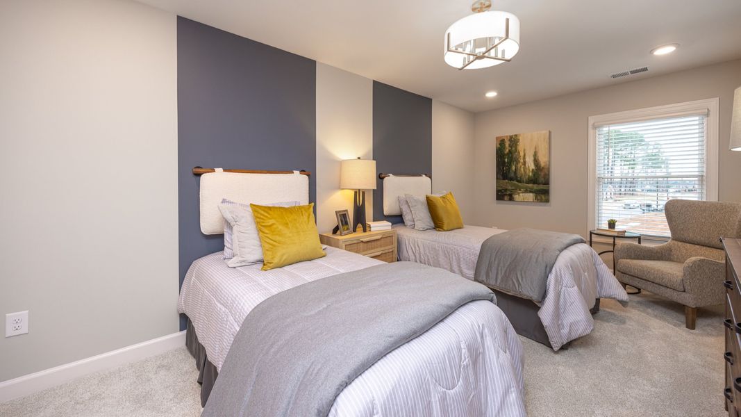 Furnished interior view inside a new home in The Courtyards at Oak Grove, Durham (Image 32).