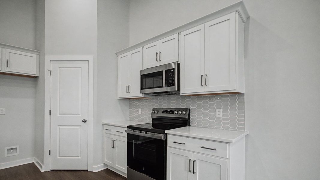 Furnished interior view inside a new home in Cottages of Bearwood, Mount Pleasant (Image 12). Furnished interior view inside a new home in Cottages of Bearwood, Mount Pleasant (Image 12).