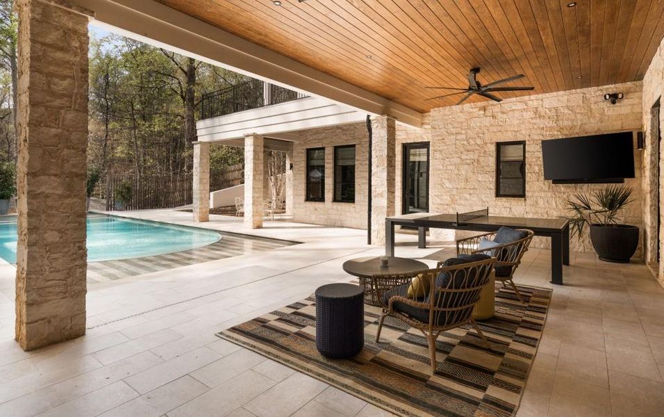 Exterior details and patio area of a home in , Sandy Springs (Image 36).