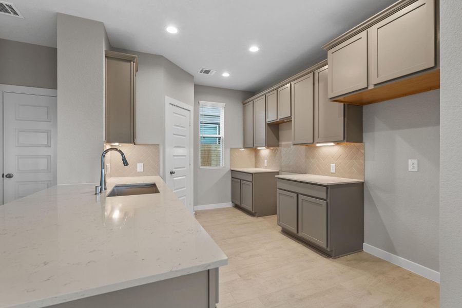 Furnished interior view inside a new home in Cypresswood Landing, Humble (Image 5).