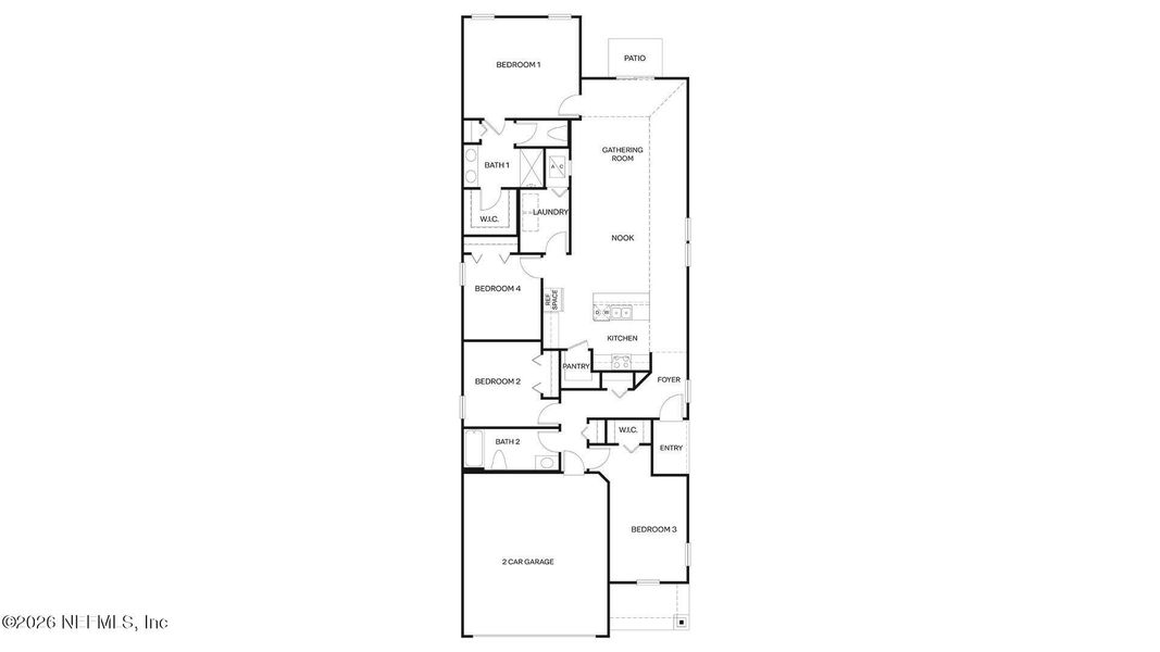2D floor plan layout of this home in , Bunnell, FL (Image 3).