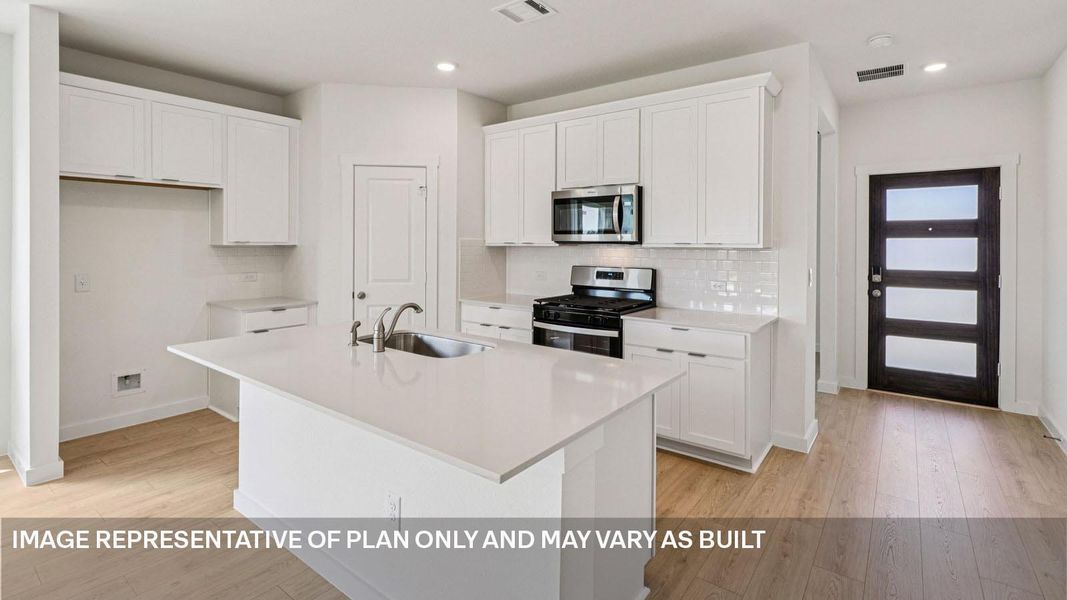Furnished interior view inside a new home in Monarch Ranch, Manor (Image 5).