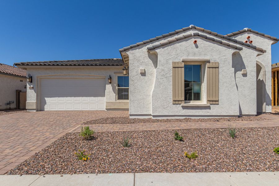 Representative exterior photo of a completed home built from the Palomino by Taylor Morrison in Paradisi Venture II Collection, Surprise, AZ (Image 19).