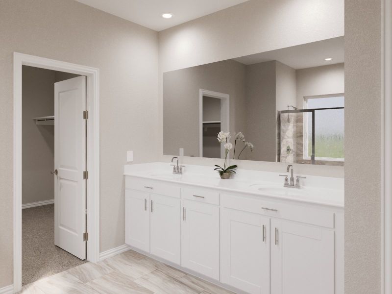 Furnished interior view inside a new home in Lakehaven - Signature Series, Farmersville (Image 7).