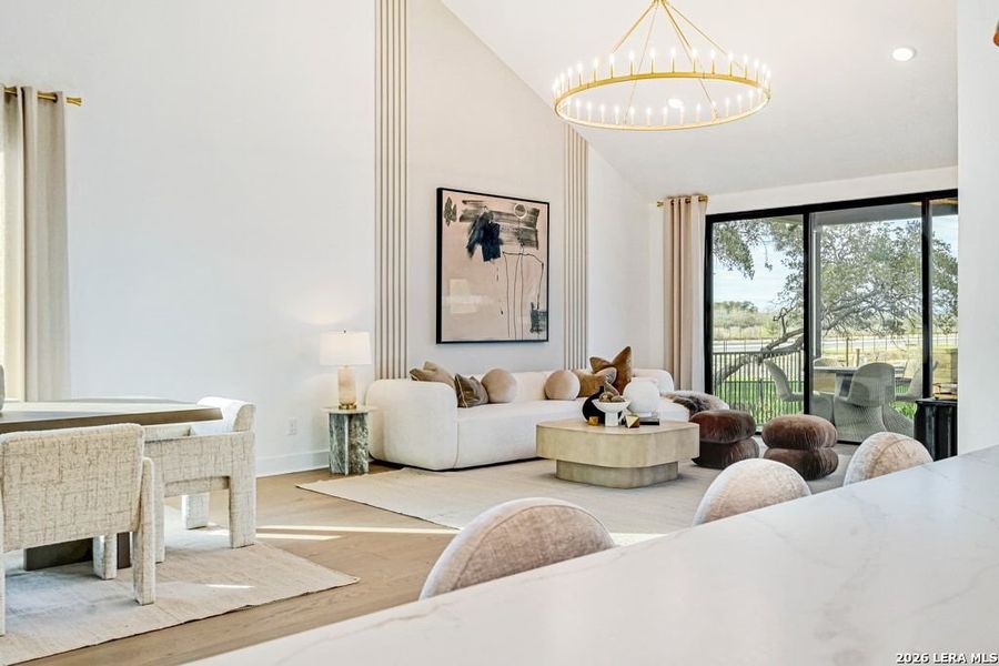 Furnished interior view inside a new home in Nopal Valley, San Antonio (Image 23).