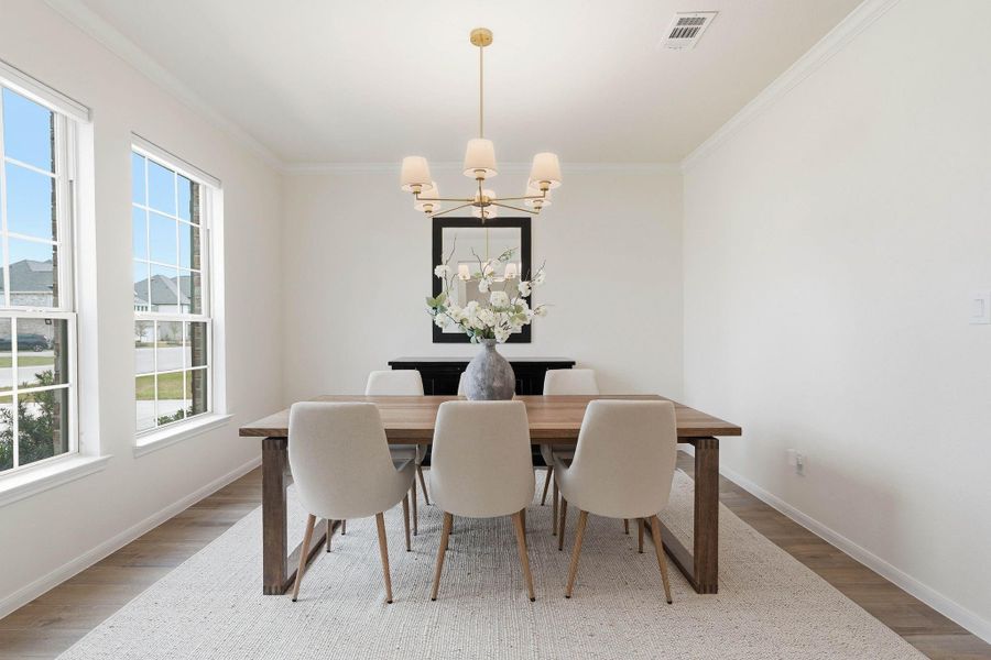 Furnished interior view inside a new home in Waterstone on Lake Conroe, Montgomery (Image 35).