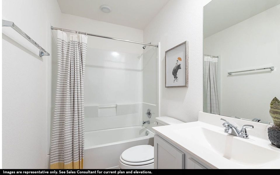 Furnished interior view inside a new home in The Canopies, Splendora (Image 27).