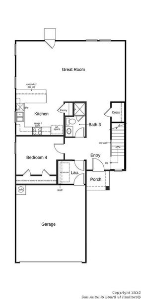 2D floor plan layout of this home in Medina Crossing, Von Ormy, TX (Image 2). 2D floor plan layout of this home in Medina Crossing, Von Ormy, TX (Image 2).