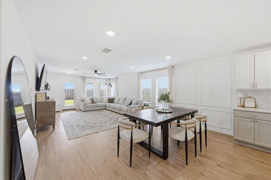 Furnished interior view inside a new home in Samara, League City (Image 7).
