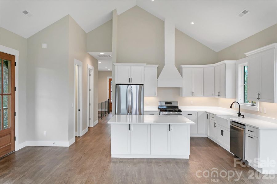 Furnished interior view inside a new home in , Pisgah Forest (Image 12).