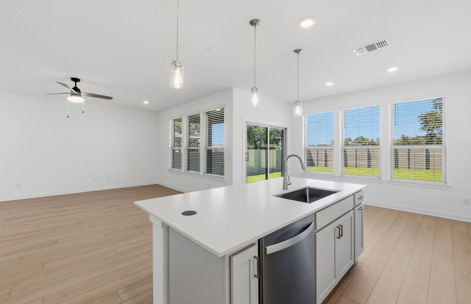 Furnished interior view inside a new home in Wolf Ranch, Georgetown (Image 6).