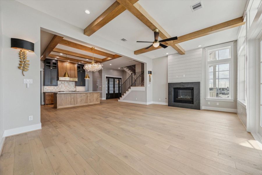 Beautiful open floor plan with expansive views of Clear Lake.   Perfect for entertaining!