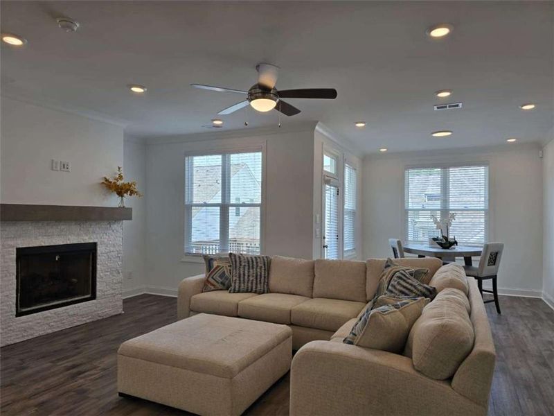 Furnished interior view inside a new home in , Suwanee (Image 30).