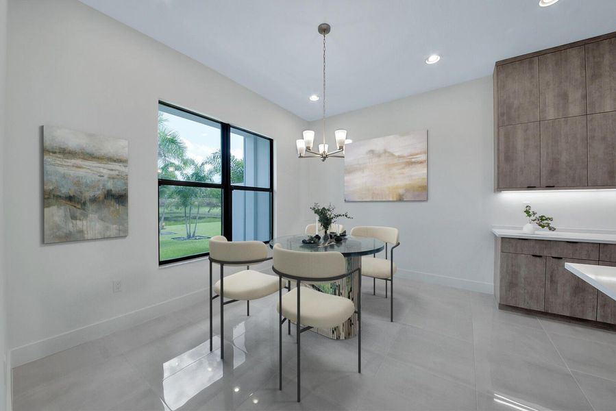 Furnished interior view inside a new home in , Boca Raton (Image 4).
