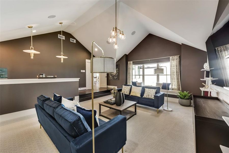 Furnished interior view inside a new home in Buffalo Ridge, Celina (Image 24). Furnished interior view inside a new home in Buffalo Ridge, Celina (Image 24).