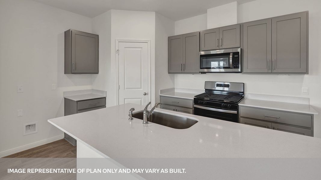 Furnished interior view inside a new home in Trace, San Marcos (Image 8).