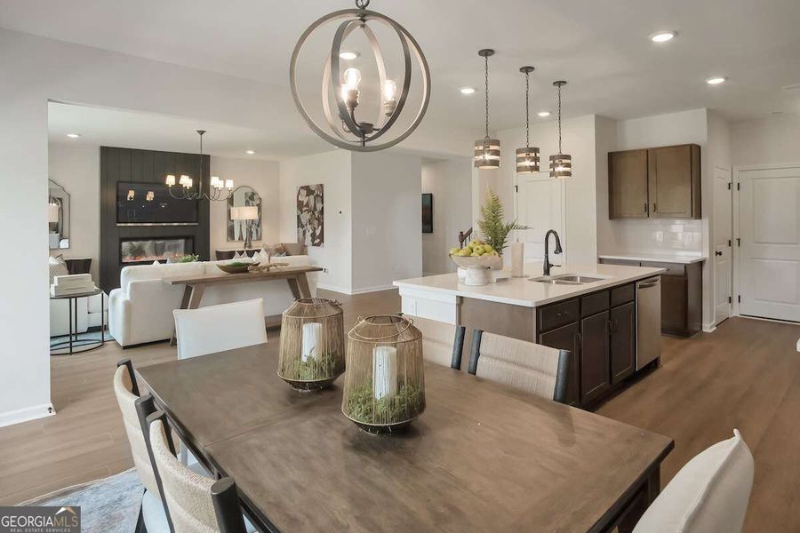 Furnished interior view inside a new home in Bryson Farms, Byron (Image 16).