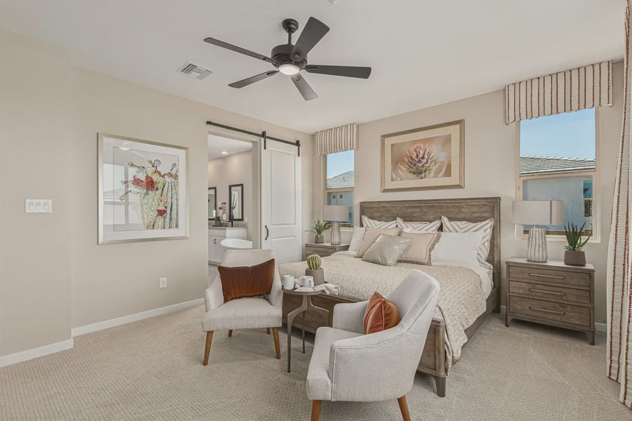 Representative furnished interior of a home built from the 2257 by Elliott Homes in Acacia at Santana, Yuma (Image 19).