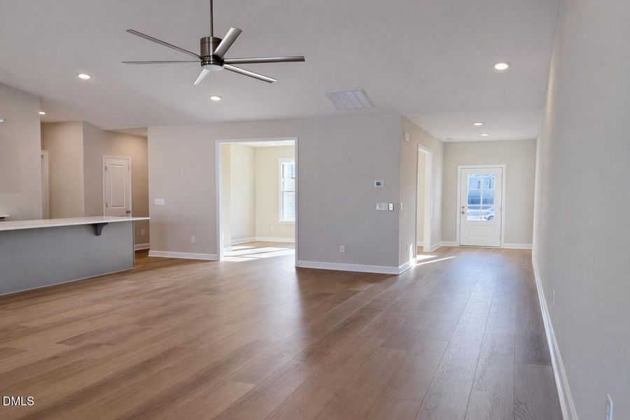Living room view of foyer Living room view of foyer