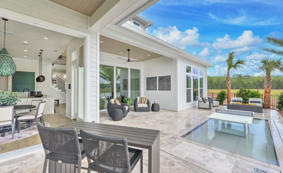 Exterior details and patio area of a home in EverRange, Jacksonville (Image 20).