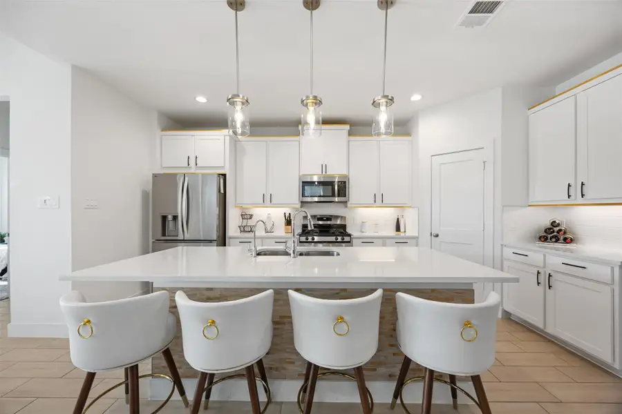 Furnished interior view inside a new home in Marvida, Cypress (Image 7).