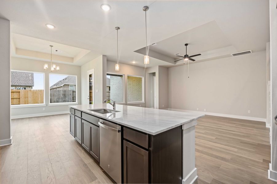 Furnished interior view inside a new home in Canterra Creek  60', Rosharon (Image 9).