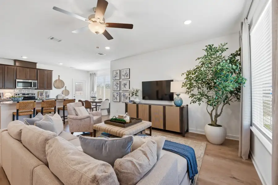 Furnished interior view inside a new home in The Cottages at Pagosa Springs, Bryan (Image 3).
