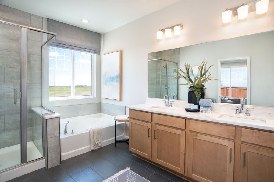 Representative furnished interior of a home built from the 1942 by KB Home in Brighton Crossings, Brighton (Image 6).