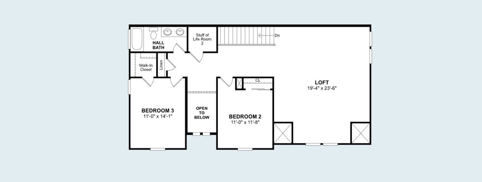 2D floor plan layout of this home in Sterling Greene, Arlington, TX (Image 6). 2D floor plan layout of this home in Sterling Greene, Arlington, TX (Image 6).