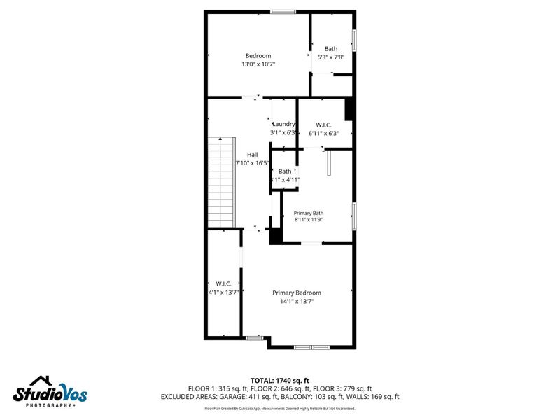 2D floor plan layout of this home in The Corner At Buffalo Pointe, Houston, TX (Image 28).