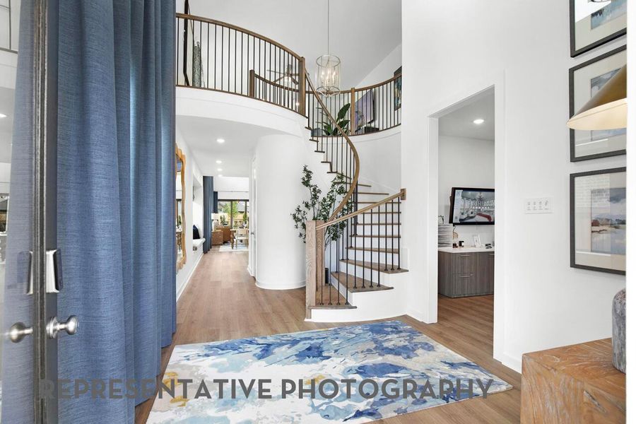 Furnished interior view inside a new home in Santa Rita Ranch, Liberty Hill (Image 22).