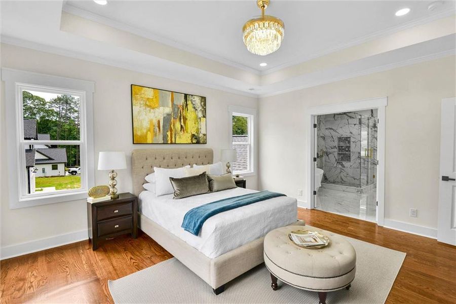 Furnished interior view inside a new home in , Snellville (Image 41).