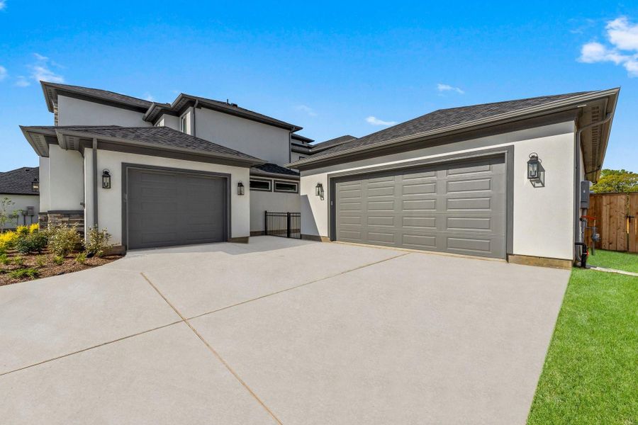 Front exterior of a new home in , Spring, TX, highlighting curb appeal (Image 22). Front exterior of a new home in , Spring, TX, highlighting curb appeal (Image 22).