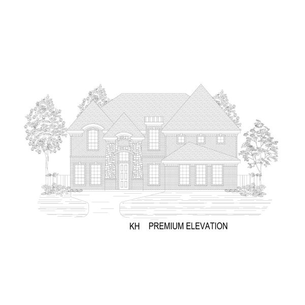 Representative rendering of the exterior for the Crestwood 2FSW by First Texas Homes (Image 21). Representative rendering of the exterior for the Crestwood 2FSW by First Texas Homes (Image 21).