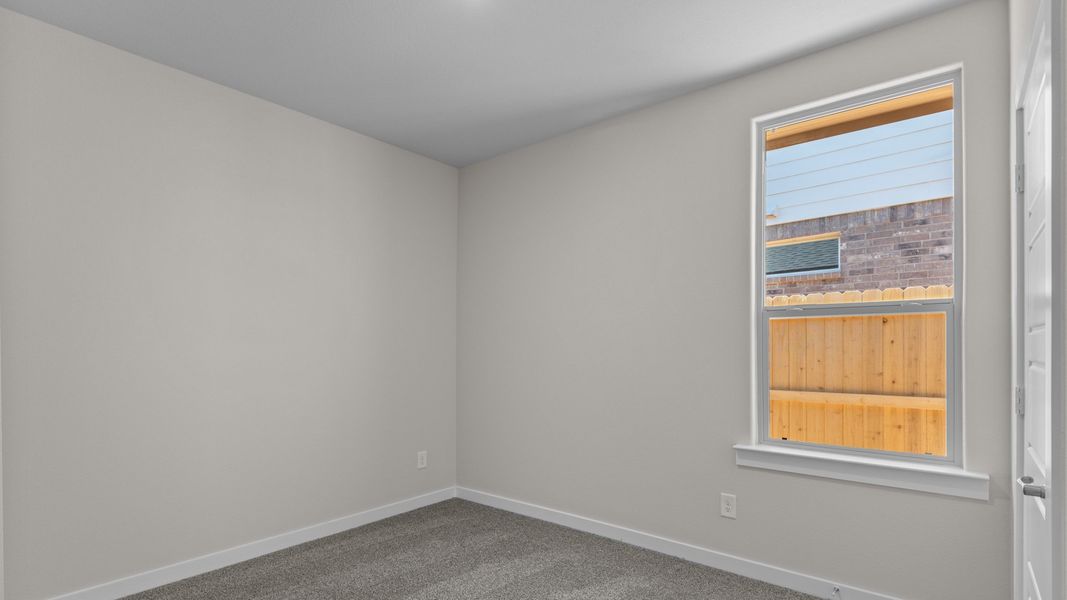 Representative unfurnished interior of a home built from the CARLSBAD by D.R. Horton in Northwest Passage, Midland (Image 15). Representative unfurnished interior of a home built from the CARLSBAD by D.R. Horton in Northwest Passage, Midland (Image 15).