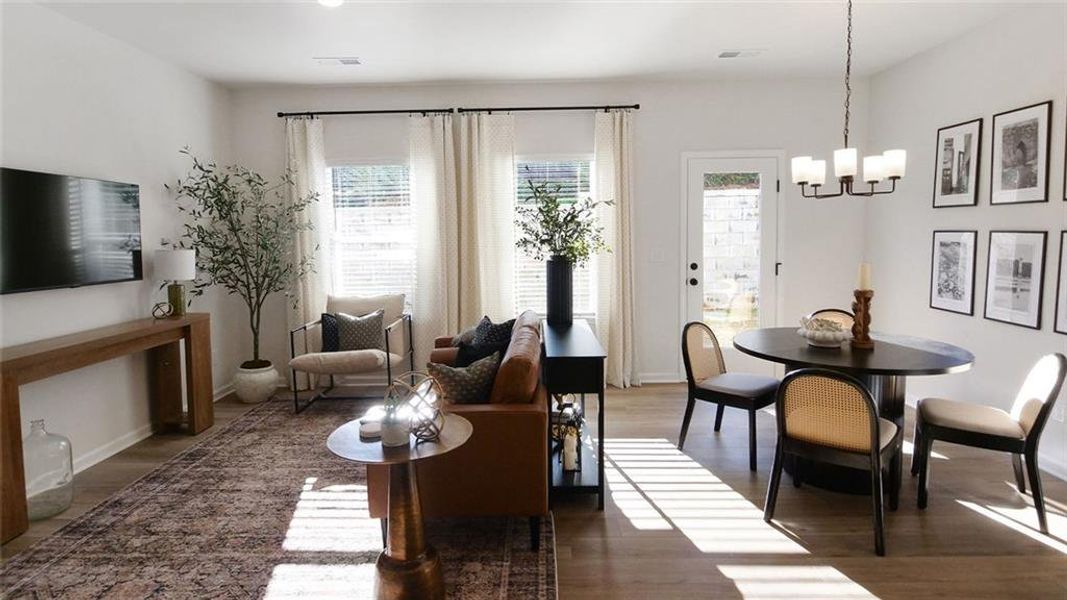 Furnished interior view inside a new home in Fairington, Cartersville (Image 9).