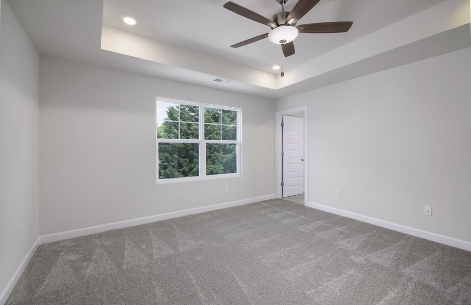 Representative unfurnished interior of a home built from the The Beckett by Cothran Homes in Holly View, Greenville (Image 27). Representative unfurnished interior of a home built from the The Beckett by Cothran Homes in Holly View, Greenville (Image 27).