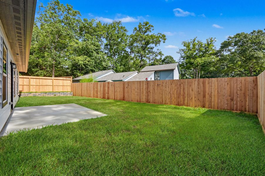 Exterior details and patio area of a home in , Conroe (Image 22). Exterior details and patio area of a home in , Conroe (Image 22).