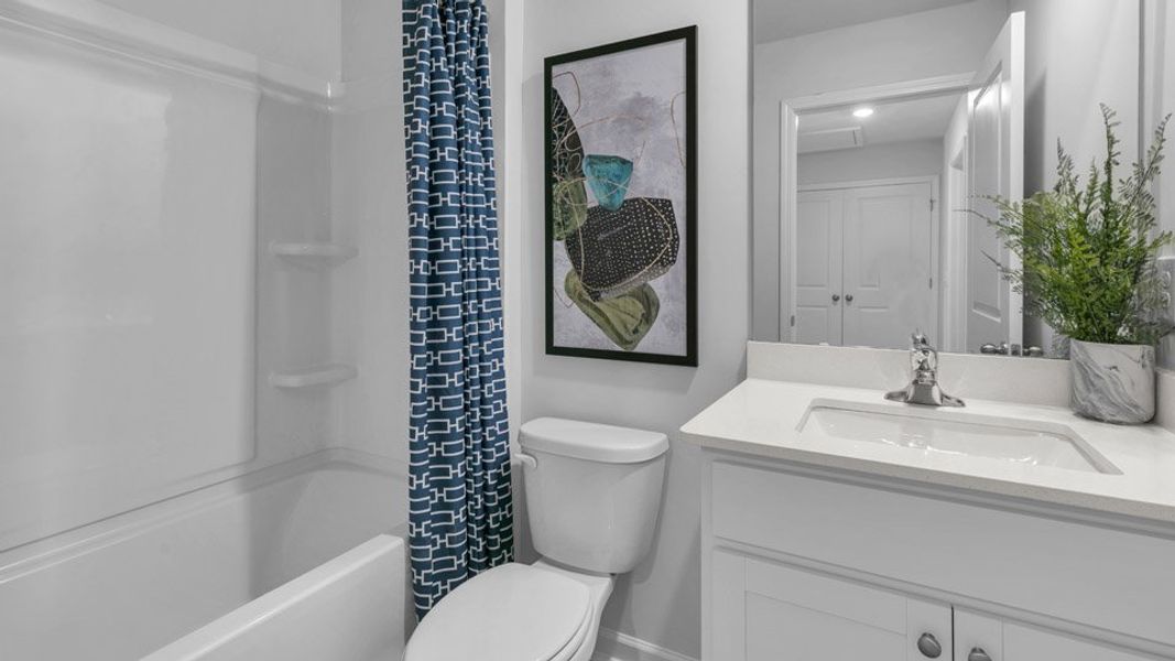 Furnished interior view inside a new home in The Townes at Hunter Hill, Rocky Mount (Image 32).